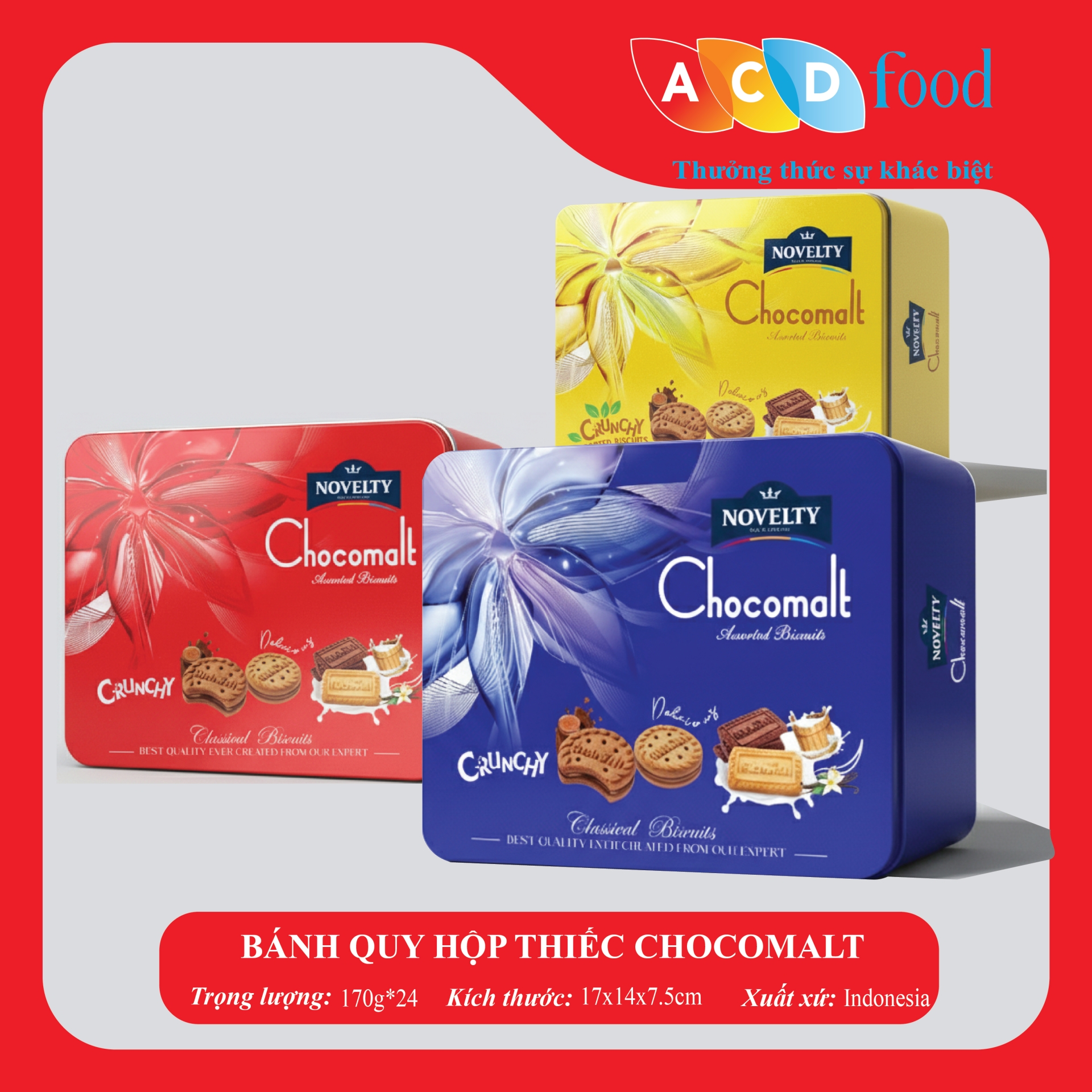 BÁNH QUY HỘP THIẾC CHOCOMALT